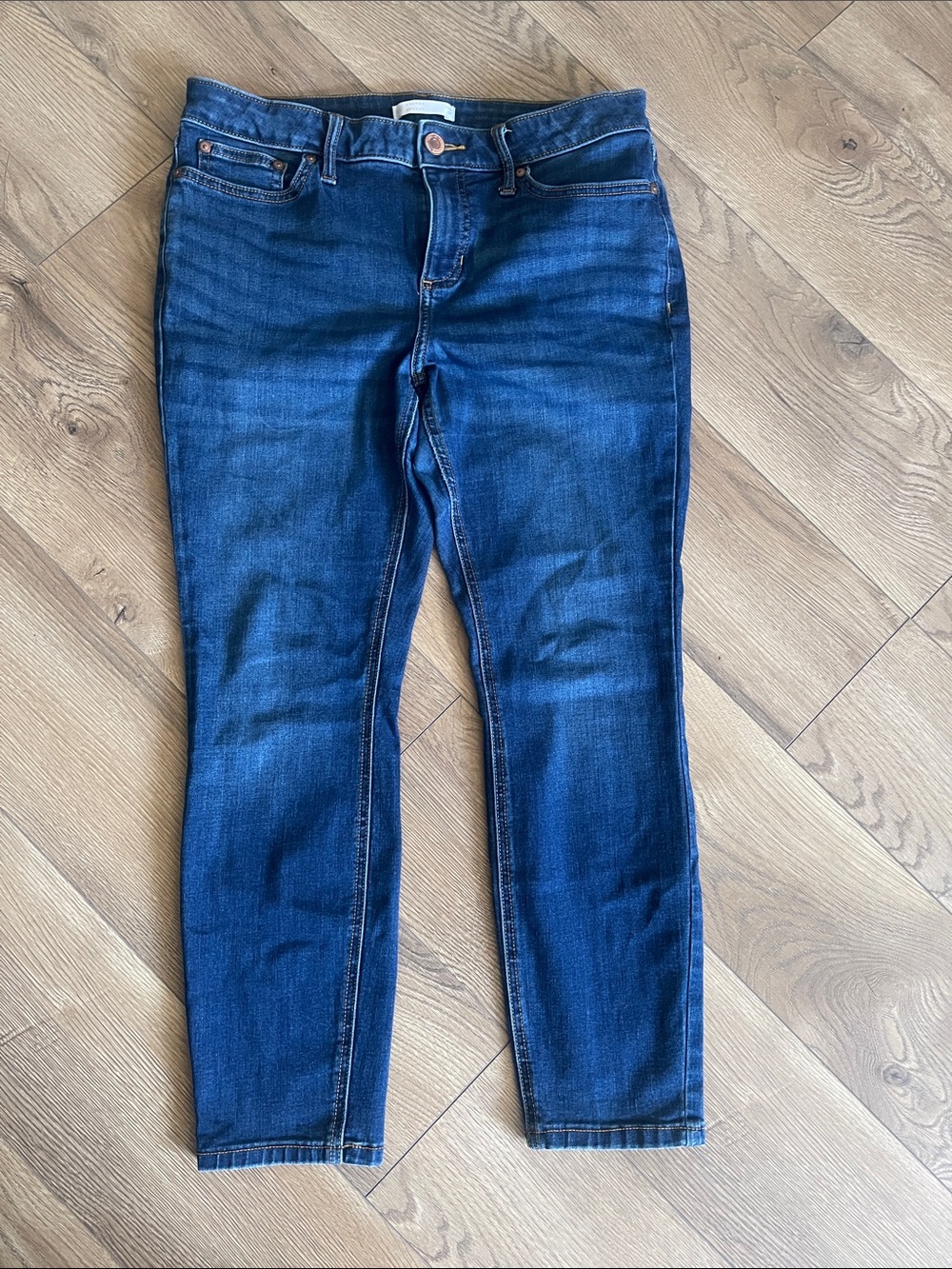 Lauren Conrad Women's Dark Blue Skinny Jeans 12 Petite
